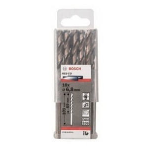 Hộp 10 mũi khoan Inox HSS-Co 6.8mm Bosch 2608585891