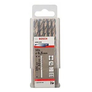 Hộp 10 mũi khoan Inox HSS-Co 6.5mm Bosch 2608585890
