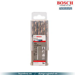 Hộp 10 mũi khoan Inox HSS-Co 6.8mm Bosch 2608585891