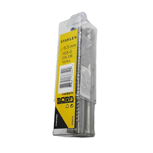 Hộp 10 mũi khoan sắt 6.5mm Stanley STA50089B10
