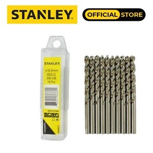 Hộp 10 mũi khoan sắt 6.5mm Stanley STA50089B10