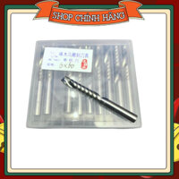 Hộp 10 mũi xoắn 1 me dao cắt xoắn 1 me 6mm dài 60mm phần làm việc 32mm sử dụng cắt cnc gỗ, ván công nghiệp vật liệu cnc