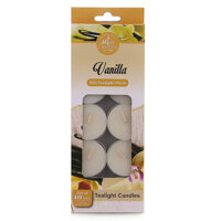 Hộp 10 nến tealight thơm Miss Candle FtraMart MIC0147 Lựa chọn 10 mùi hương - Vàng nhạt-Vanilla