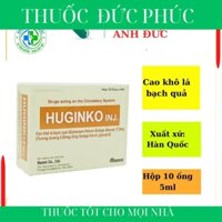 (Hộp 10 ống) Huginko bổ não bổ sung Cao khô lá bạch quả tăng tuần hoàn Hàn Quốc z