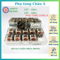 Hộp 10 rơ le 4 chân, 5 chân 80A - 100A điện 12v, 24v