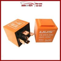 Hộp 10 rơ le cho ô tô 5 chân 12V và 24V 100A màu cam