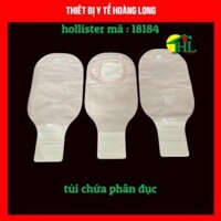 Hộp 10 Túi hậu môn nhân tạo 2 mảnh HOLLISTER 18183 - 57mm hoặc 18184 - 70mm (Đục, Lọc Khí, Khóa Cuốn) | Túi Phân Tạm