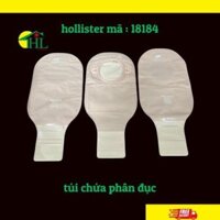 Hộp 10 Túi hậu môn nhân tạo 2 mảnh HOLLISTER 18183 - 57mm hoặc 18184 - 70mm (Đục, Lọc Khí, Khóa Cuốn) | Túi Phân Tạm