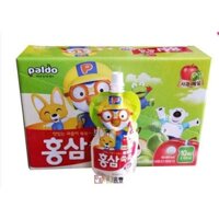 Hộp 10 Túi Nước Hồng Sâm Trẻ Em Pororo Paldo (VỊ TÁO)