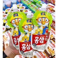Hộp 10 Túi Nước Hồng Sâm Pororo Hàn Quốc vị táo