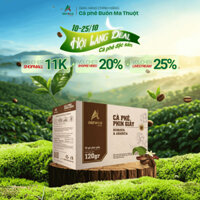 Hộp 10 túi phin giấy*12g_Cà phê AEROCO COFFEE nguyên chất 100%, rang mộc, hậu vị chua thanh