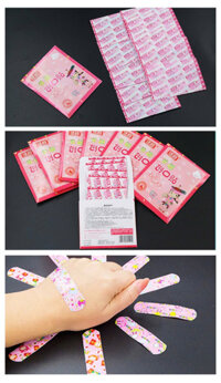 HỘP 100 BĂNG KEO CÁ NHÂN HÀN QUỐC HÌNH THÚ SIÊU CUTE