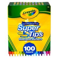 Hộp 100 Bút Lông Màu Super Tips Washable Markers - Crayola 585100