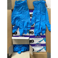 hộp 100 cái bao tay y tế Nitrile xanh superior size L