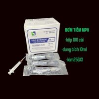 Hộp 100 Cái Bơm kim Tiêm MPV 10ml kim 25Gx1/2 Sử dụng 1 lần