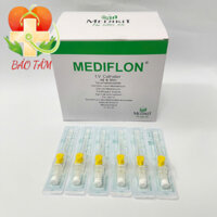 Hộp 100 cây kim luồn tĩnh mạch Mediflon 24g có cổng tim thuốc [ HÀNG CHÍNH HÃNG ]