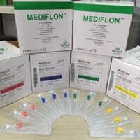 Hộp 100 cây Kim luồn tĩnh mạch kim catheter tiêm truyền dịch Medikit Mediflon Ấn Độ size số 14G 16G 18g 20g 22g 24g 26G