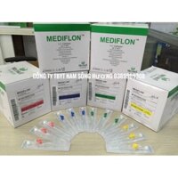 Hộp 100 cây Kim luồn tĩnh mạch kim CATHETER tiêm truyền tĩnh mạch Medikit Mediflon Ấn Độ size số 14G 18g 20g 22g 24g 26G