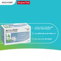 Hộp 100 Đầu Kim Bút Tiêm Insulin ACCU-FINE 32Gx4mm ACCU-CHEK Phù Hợp Với Hầu Hết Các Bút Tiêm Insulin