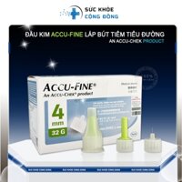 Hộp 100 Đầu Kim Bút Tiêm Insulin ACCU-FINE® 32Gx4mm và 32Gx5mm Phù Hợp Với Hầu Hết Các Bút
