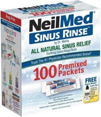 Hộp 100 gói muối Neilmed Sinus Rinse Regular Refill Packets