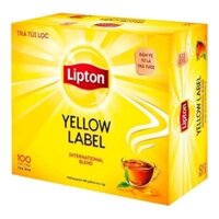 Hộp 100 Gói Trà Lipton Nhãn Vàng 2g