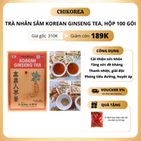 [HỘP 100 GÓI] Trà Nhân Sâm Hàn Quốc Korean Ginseng Tea, tăng sức đề kháng- CHIKOREA