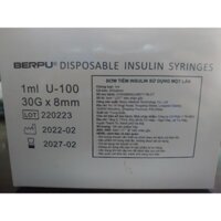 Hộp 100 kim tiêm tiểu đường