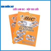 Hộp 100 Lưỡi Dao Lam Bic Chính Hãng
