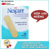 Hộp 100 miếng băng keo cá nhân Nexcare 3M Hàng chính hãng