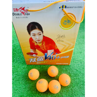 Hộp 100 Quả Bóng Bàn Luyện Tập Double Fish V40+ 1 sao màu vàng - Vivasport