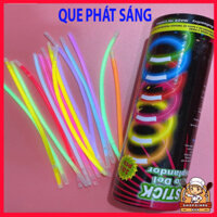 Hộp 100 que thắp sáng kèm 100 đầu nối thành vòng tay, glow stick nhiều màu-MERCA kèm đầu nối