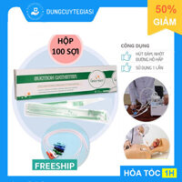 [HỘP 100 SỢI] Dây Hút Nhớt Có Khóa GreetMed | Hút Dịch, Đàm (Đờm)