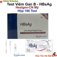 Hộp 100 Test Viêm Gan B HbsAg Rapid Test, Hàng Chính Hãng Nhập Khẩu