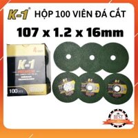 Hộp 100 viên ĐÁ CẮT SẮT 100  Đá cắt K1 Xanh  Đá cắt sắt phi 100