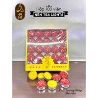 HỘP 100 VIÊN NẾN TEA LIGHTS 3h/VIÊN