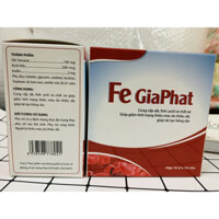 Hộp 100 Viên uống bổ máu FE Gia Phát sắt chiết xuất từ thực vật - Bổ sung sắt III và Acid Folic cho cơ thể tạo máu