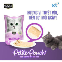 Hộp 12, 24 gói pate dinh dưỡng Kit Cat Petite Pouch Singapore hương vị thơm ngon
