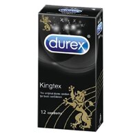 Hộp 12 Bao Cao Su Durex Kingtex Size Nhỏ 49mm