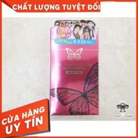 Hộp 12 Bao cao su Jex Glamourous Butterfly Moist Type siêu mỏng nhiều gel bôi trơn - Hàng nhập khẩu