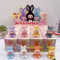 Hộp 12 box bí mật BABYTHREE THỎ THỊ TRẤN LÔNG MỊN mini 4cm - Box túi mù nhân phẩm gấu bông WASANSUI LÔNG NHUNG