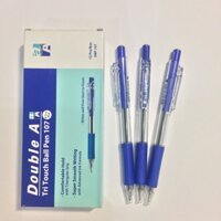 Hộp 12 Bút Bi Double A Tritouch DBP-107 nét 0.7mm Bút ngòi nhỏ - Màu xanh