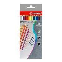 Hộp 12 bút chì màu nước STABILO Aquacolor CLW1612B