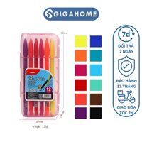 Hộp 12 Bút Dạ Màu Nước Viết Tiêu Đề, Ký Tên GIGAHOME Màu Tươi Sáng 10322