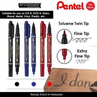 Hộp 12 Bút lông dầu 2 đầu Pentel