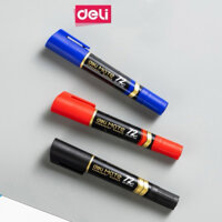 Hộp 12 Bút lông dầu/ Bút dạ dầu 2 đầu Deli U72, bút đánh dấu, không xóa được