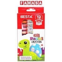 Hộp 12 Bút Màu Sáp Dầu - Besta SD012