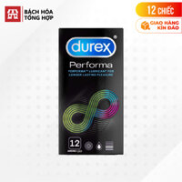 Hộp 12 cái Bao cao su Durex Performa - Kéo dài thời gian - Bộ 1 - 12 cái
