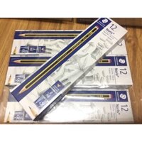 Hộp 12 cái chì Đức Staedtler sọc đen vàng HB-2B hàng chính hãng