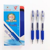 Hộp 12 Cây Bút Bi Bấm Nét 0.5mm Gstar GP05 Mực Gel Xuống Đều, Nét Trơn
